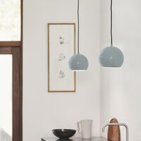 Pendelleuchte Ø18 cm Matt Weiß