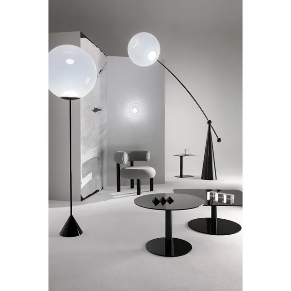 Flash Side Table Rund Sort