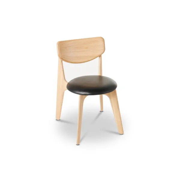 Slab Dining Chair Upholstered Natural