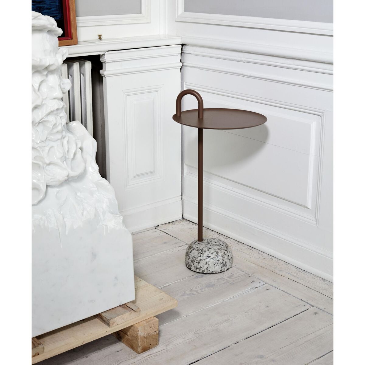 Bowler Bijzettafel Graniet/ Zwart