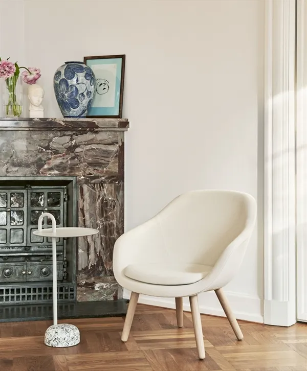 Bowler Side Table Granite/ Beige