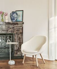 Bowler Side Table Granite/ Beige
