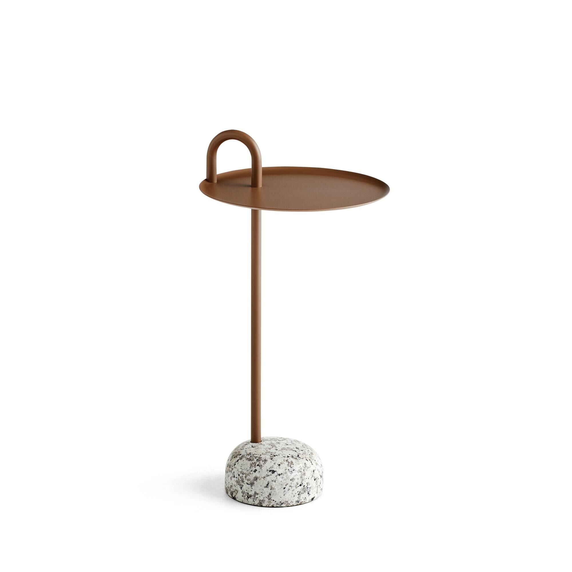 Bowler Table d'Appoint Granit/Brun Pâle
