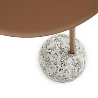 Bowler Beistelltisch Granit/Hellbraun