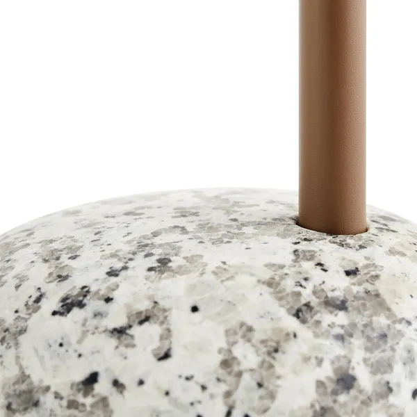 Bowler Side Table Granite/Pale Brown