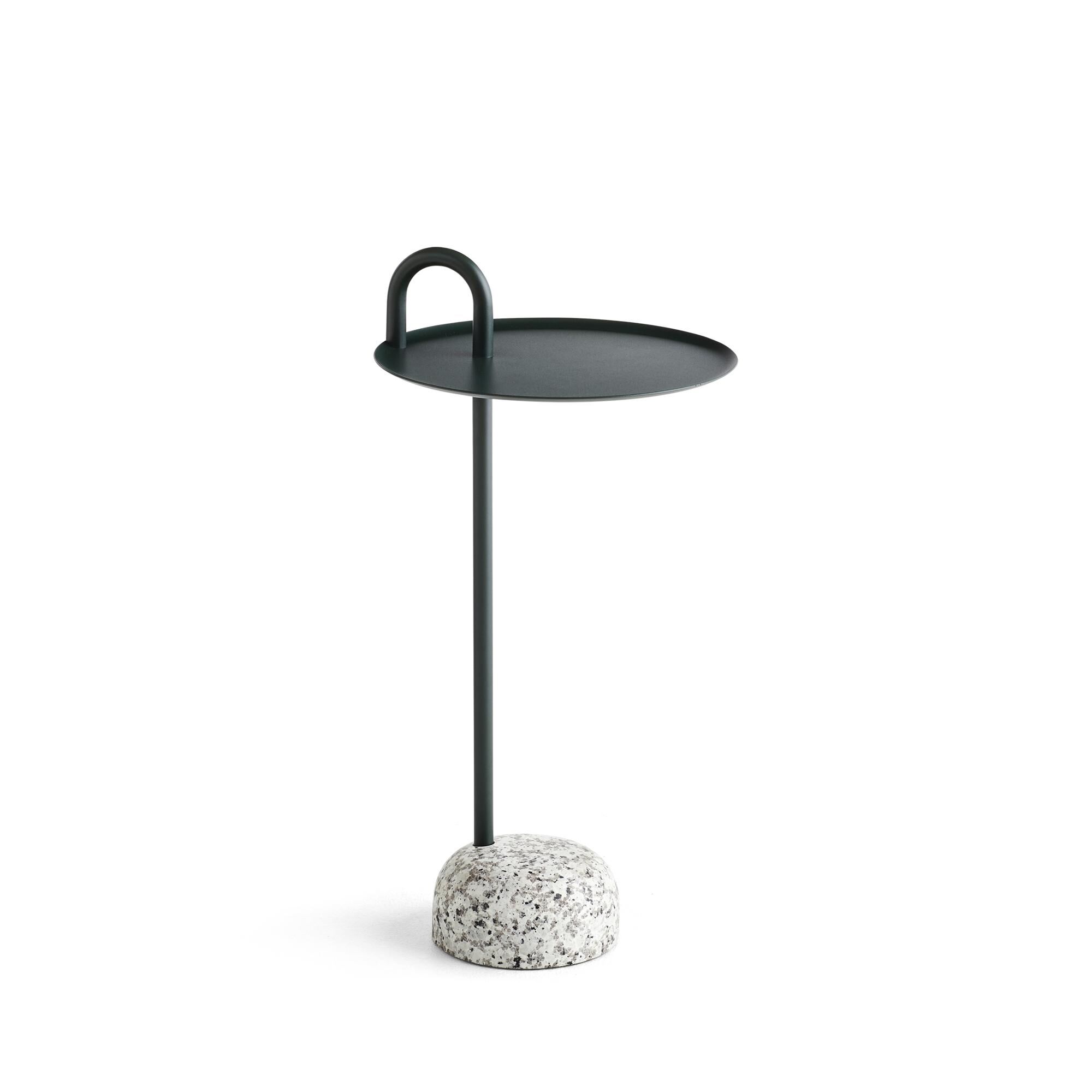Bowler Table d'Appoint Granit/Vert Pin