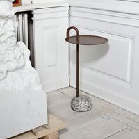Bowler Sidebord Granitt/fliser Rød