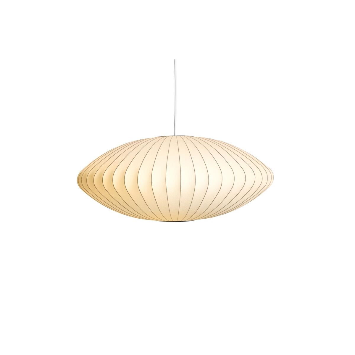 Nelson Saucer Bubble Pendel Middels Off-White