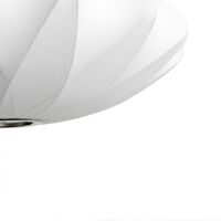 Nelson Saucer Crisscross Bubble Pendant Small Off-White