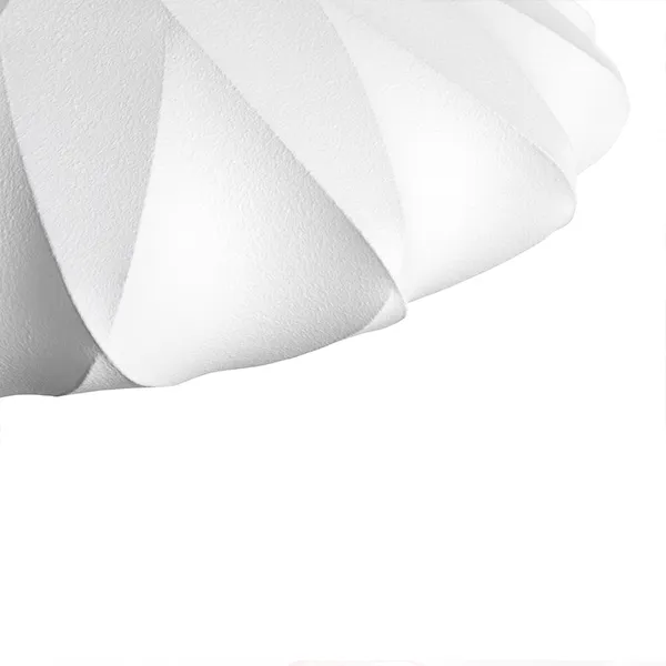 Nelson Saucer Crisscross Bubble Pendant Small Off-White