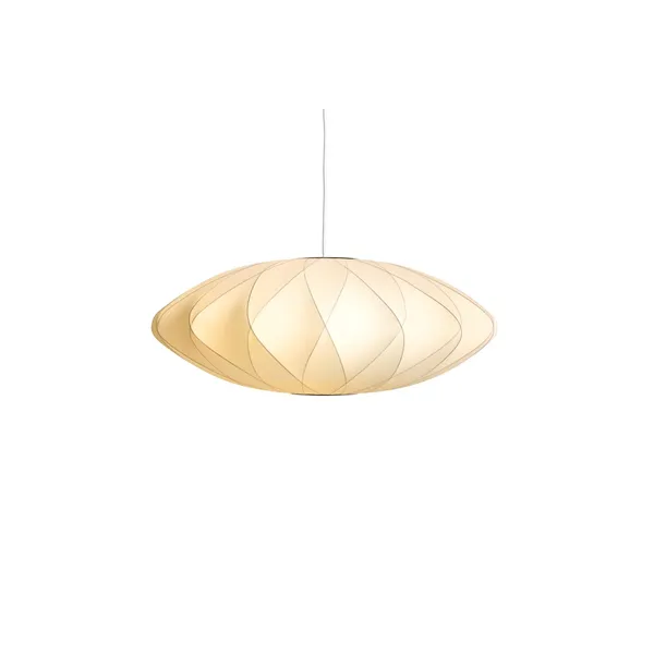 Nelson Saucer Crisscross Bubble Pendant Medium Off-White