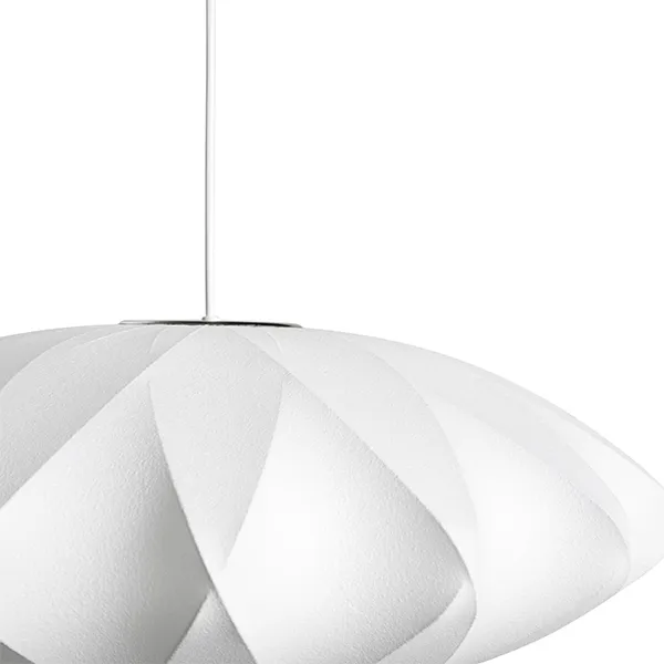 Nelson Saucer Crisscross Bubble Pendant Medium Off-White