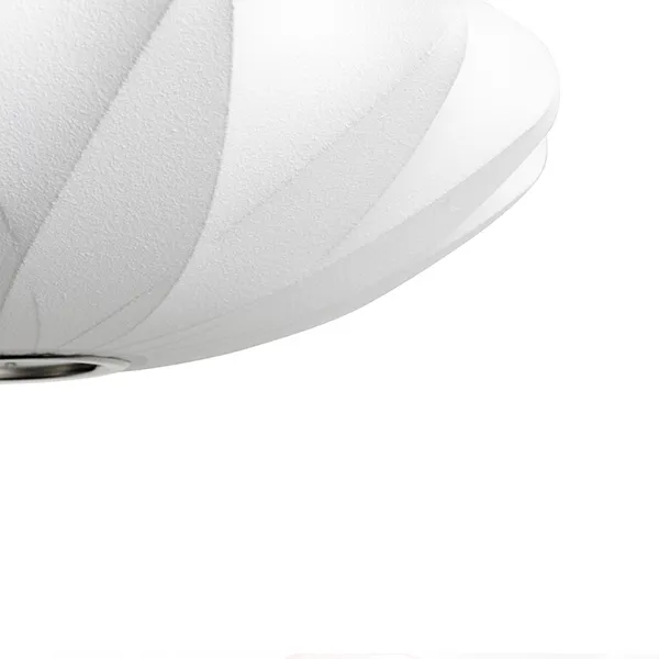 Nelson Saucer Crisscross Bubble Pendant Medium Off-White