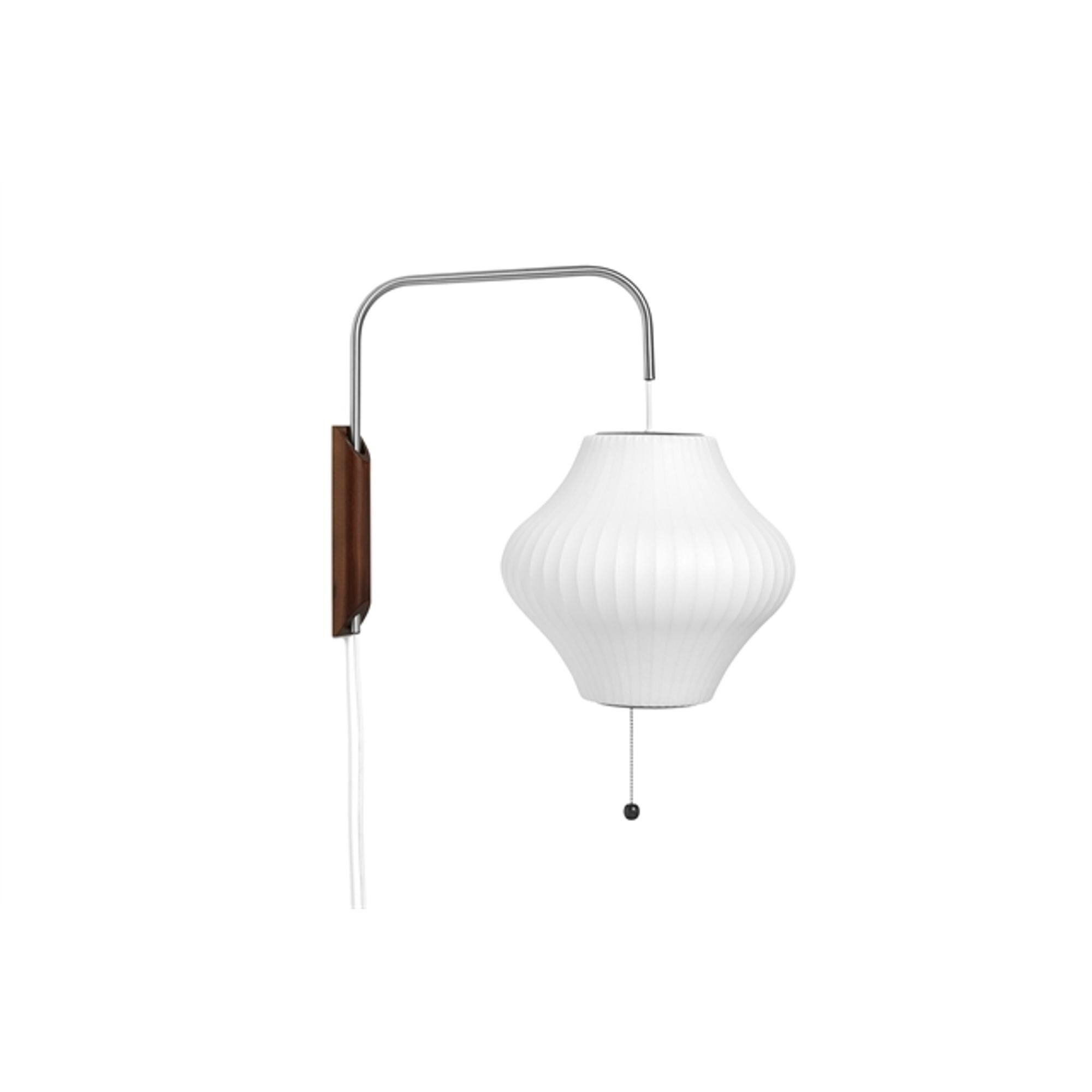 Nelson Pear V&auml;gglampa Liten Off-White med Sladd