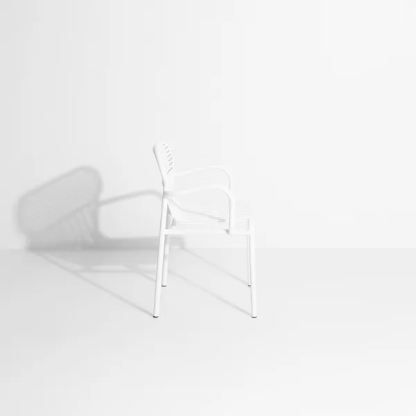 WEEK-END Dining Chair with Armrests White