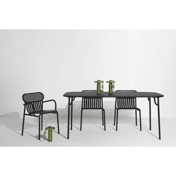WEEK-END Dining Chair with Armrests White