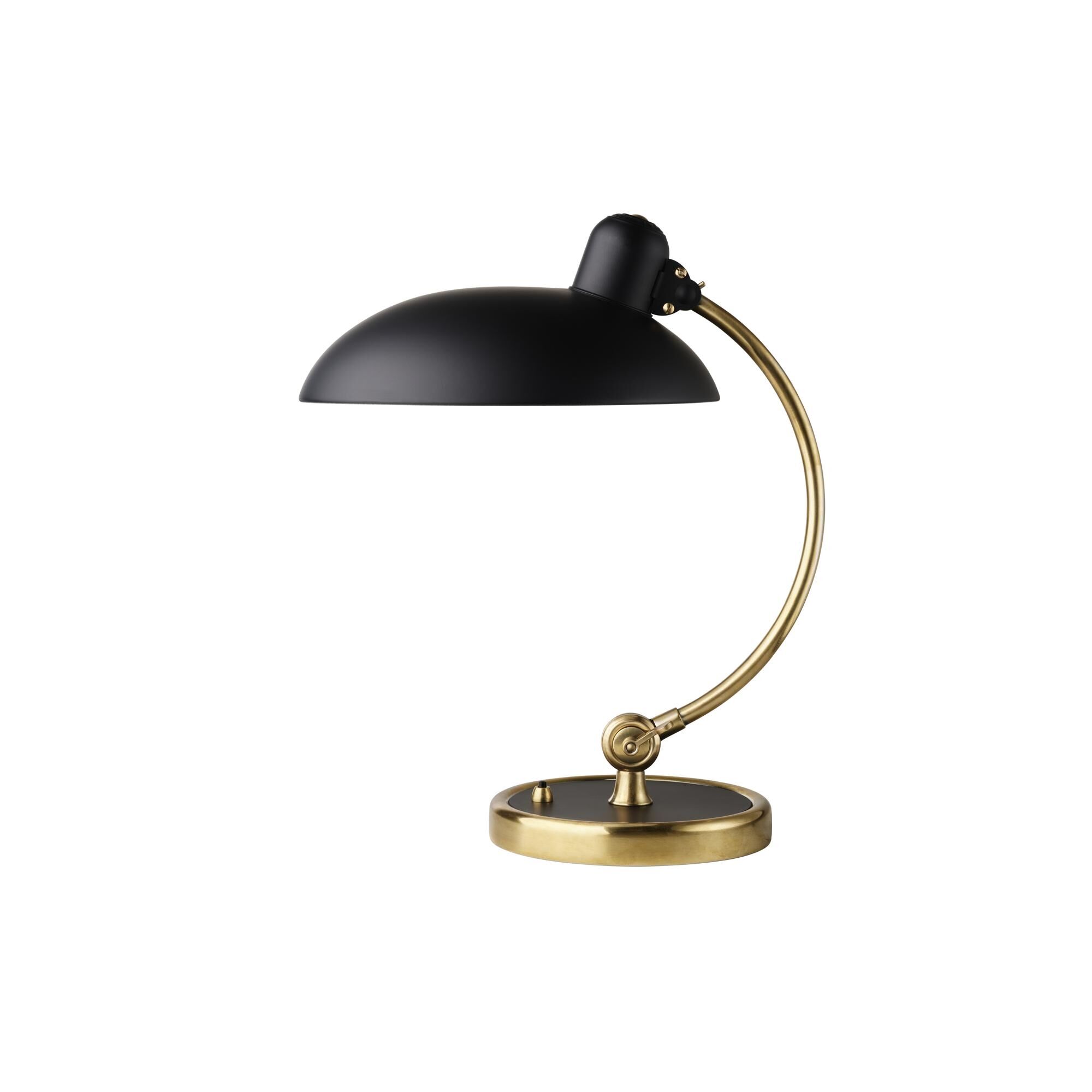 Kaiser Idell 6631 Luxus Lampe à Poser Noir Mat & Laiton - Special Edition