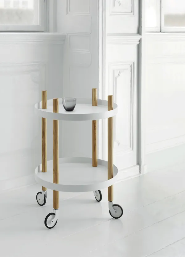 Block Trolley White Ø45