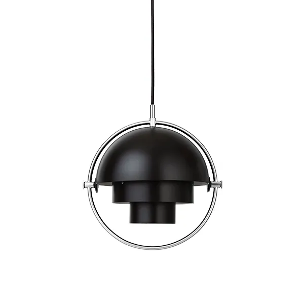 Multi-Lite Pendant Small Chrome & Black