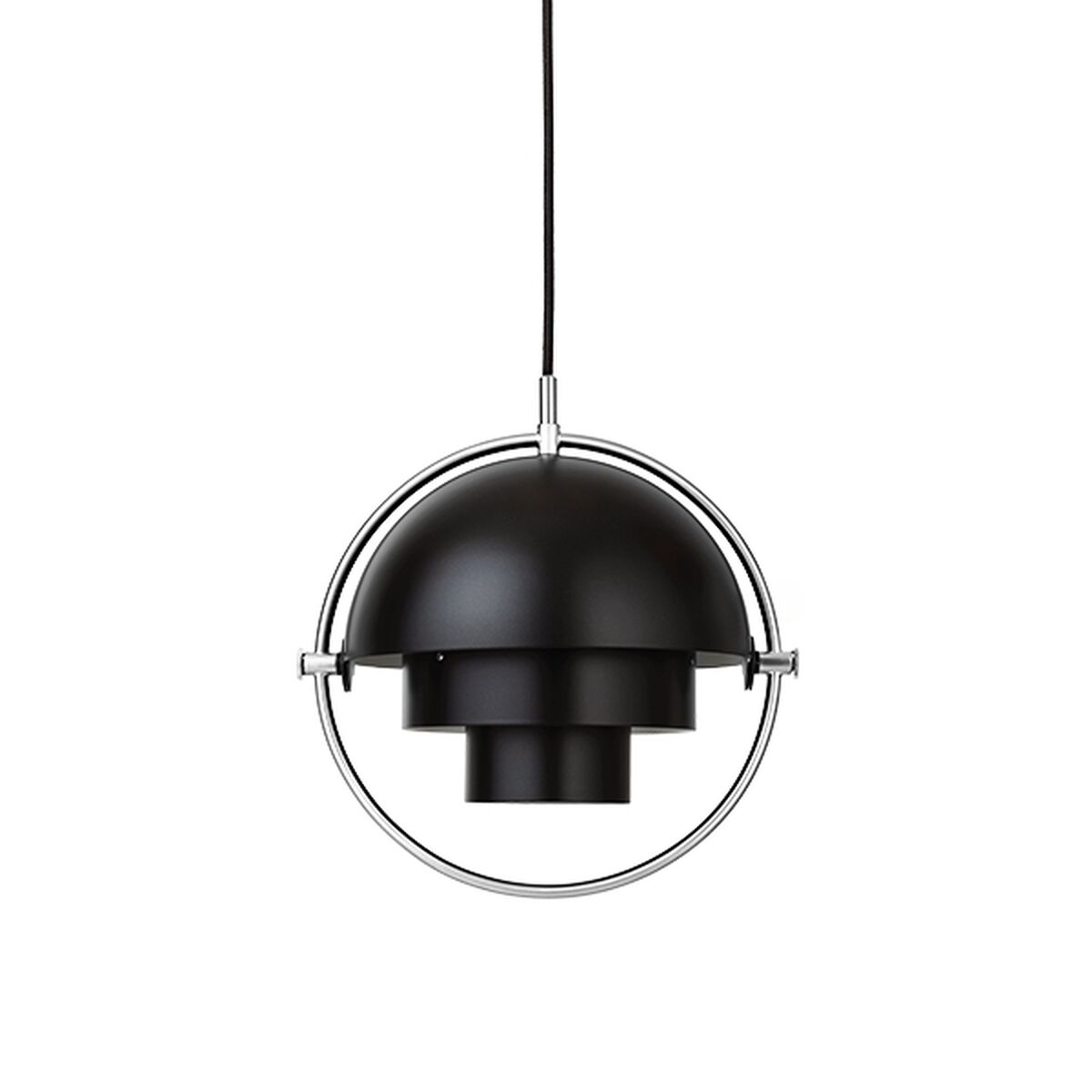 Multi-Lite Pendel Klein Chrom & Schwarz