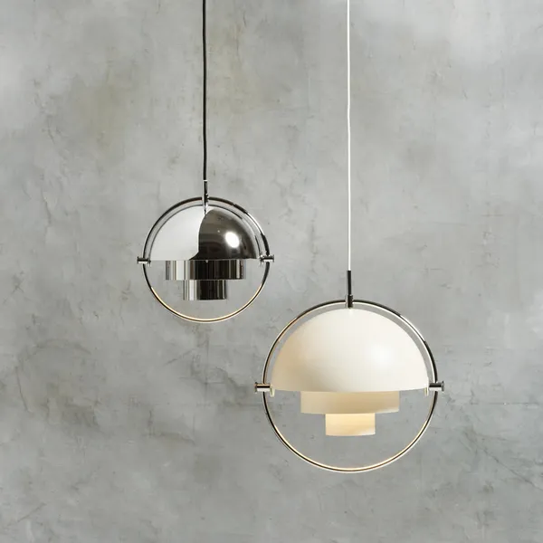 Multi-Lite Pendant Small Chrome & Black