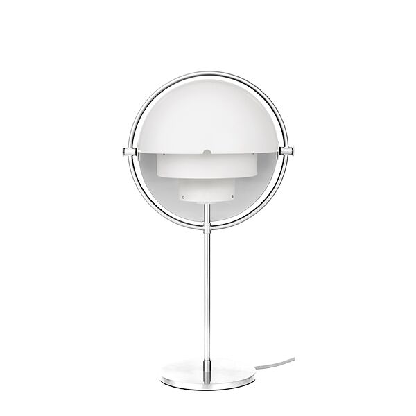Multi-Lite Lampe à Poser Chrome & Blanc