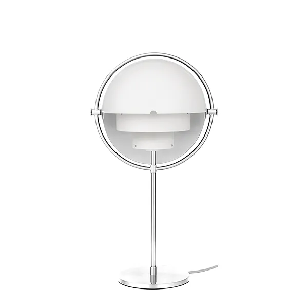 Multi-Lite Lampe à Poser Chrome & Blanc