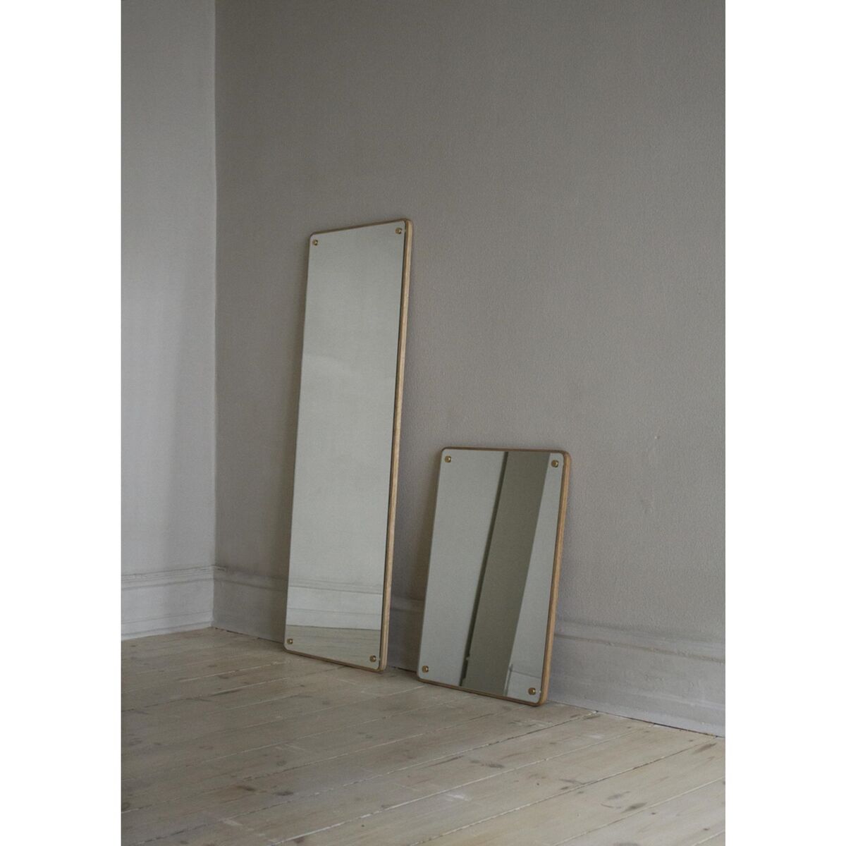 RM-1 Rectangular Spejl Lille Natural Eg