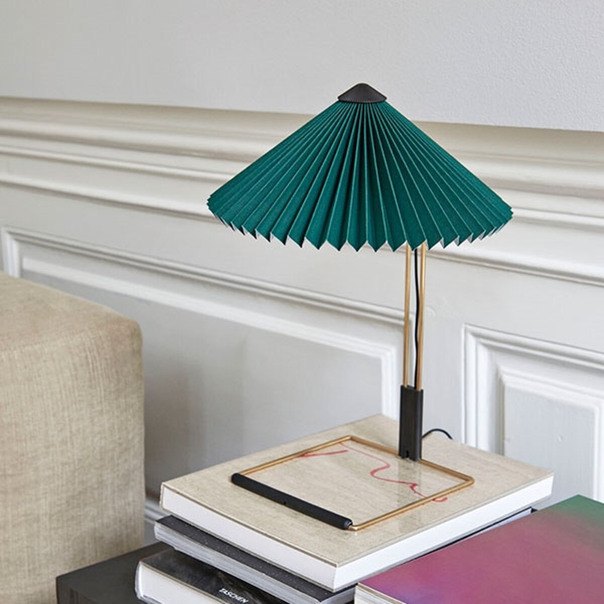 Matin Table Lamp Small Green