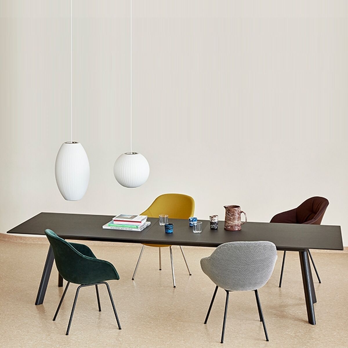Nelson Ball Bubble Pendant Small Off-White
