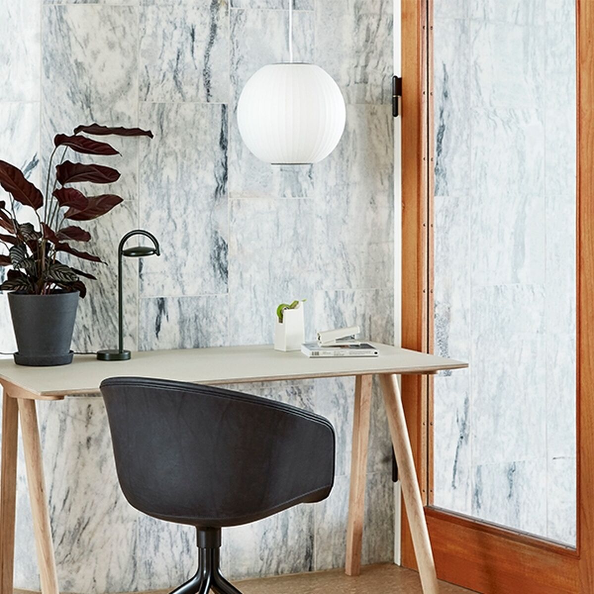 Nelson Ball Bubble Pendant Small Off-White