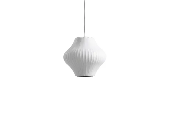 Nelson Pear Bubble Pendant Small Off-White