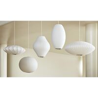 Nelson Pear Bubble Pendel Medium Off-White
