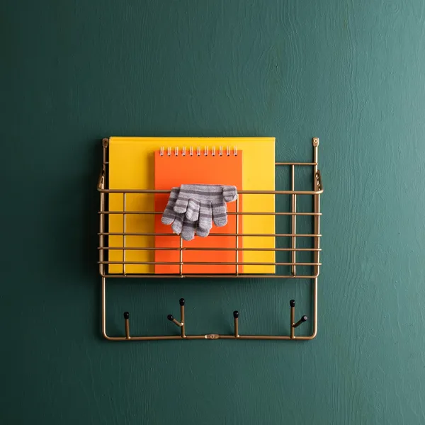 Mitten Kapstok Klein Messing
