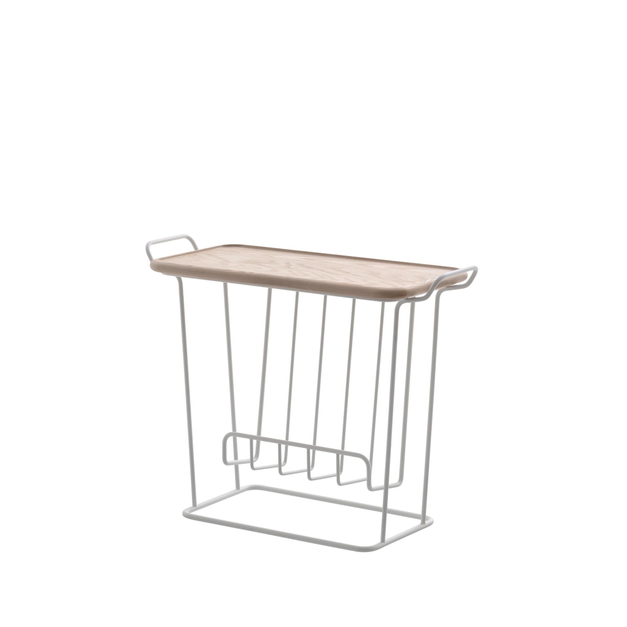 Minnie Mae Wood Sidebord Hvid/Ask