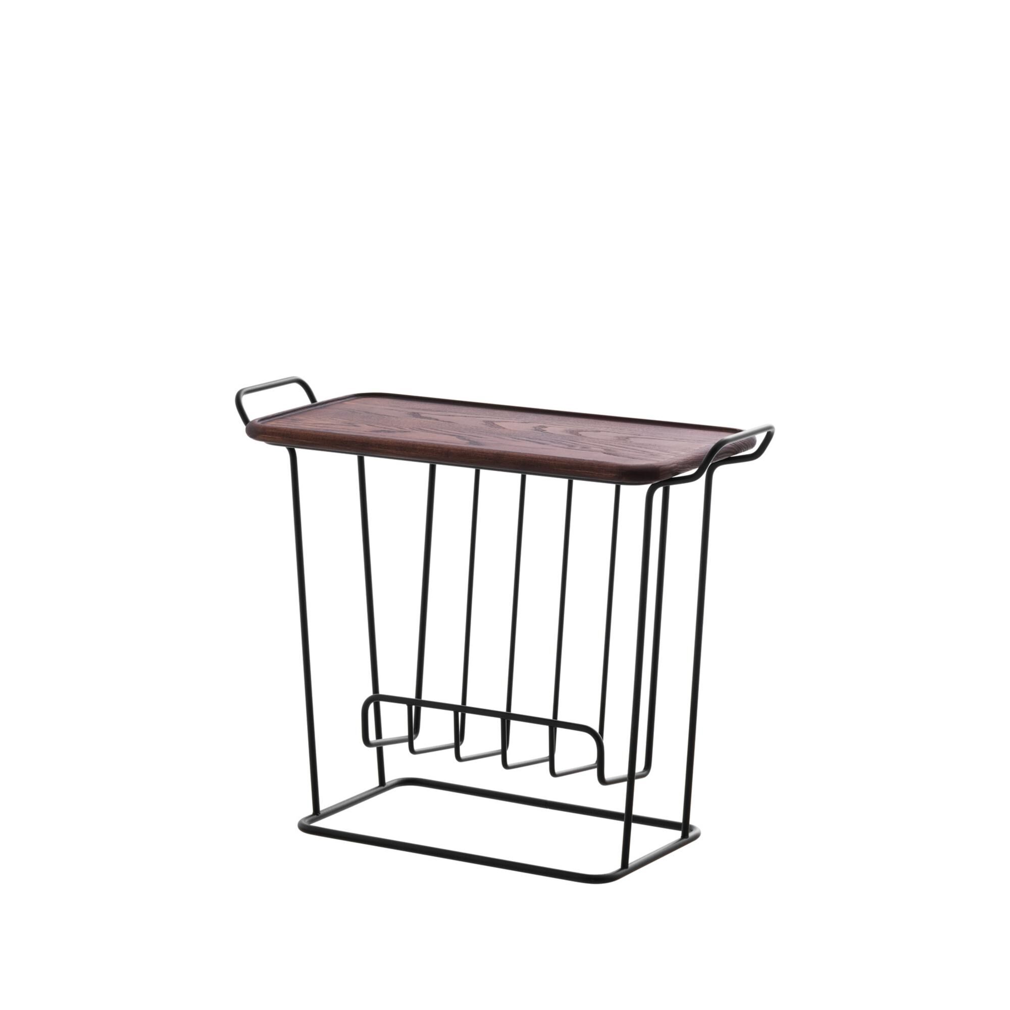 Minnie Mae Wood Sidebord Sort/Ask