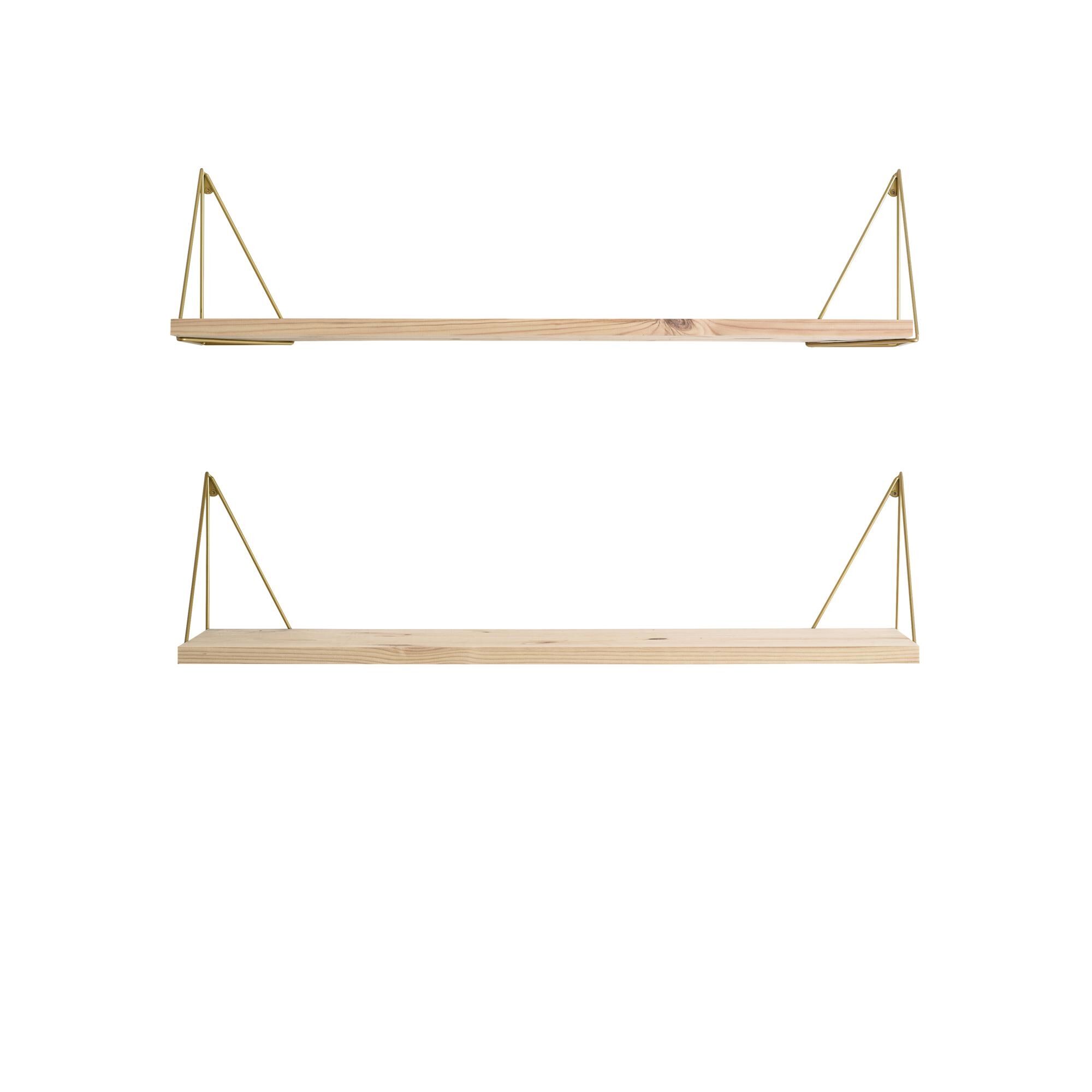 Pythagoras Play Étagère Pin/Laiton
