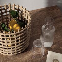 Ripple Glass Klein 6ml Set van 4 Gerookt