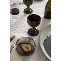 Geribbelde Wijnglas Set van 2 Helder