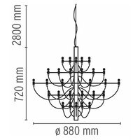 2097/30 Pendant Matt Black