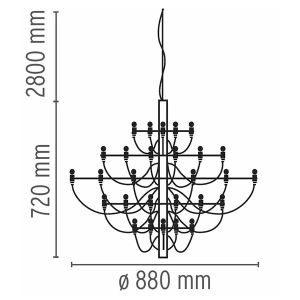 2097/30 Pendant Matt Black
