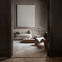 2097/18 Pendelleuchte Klein Chrom mit LED