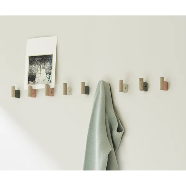 Attach Hook Oak/Black 2 Pcs.