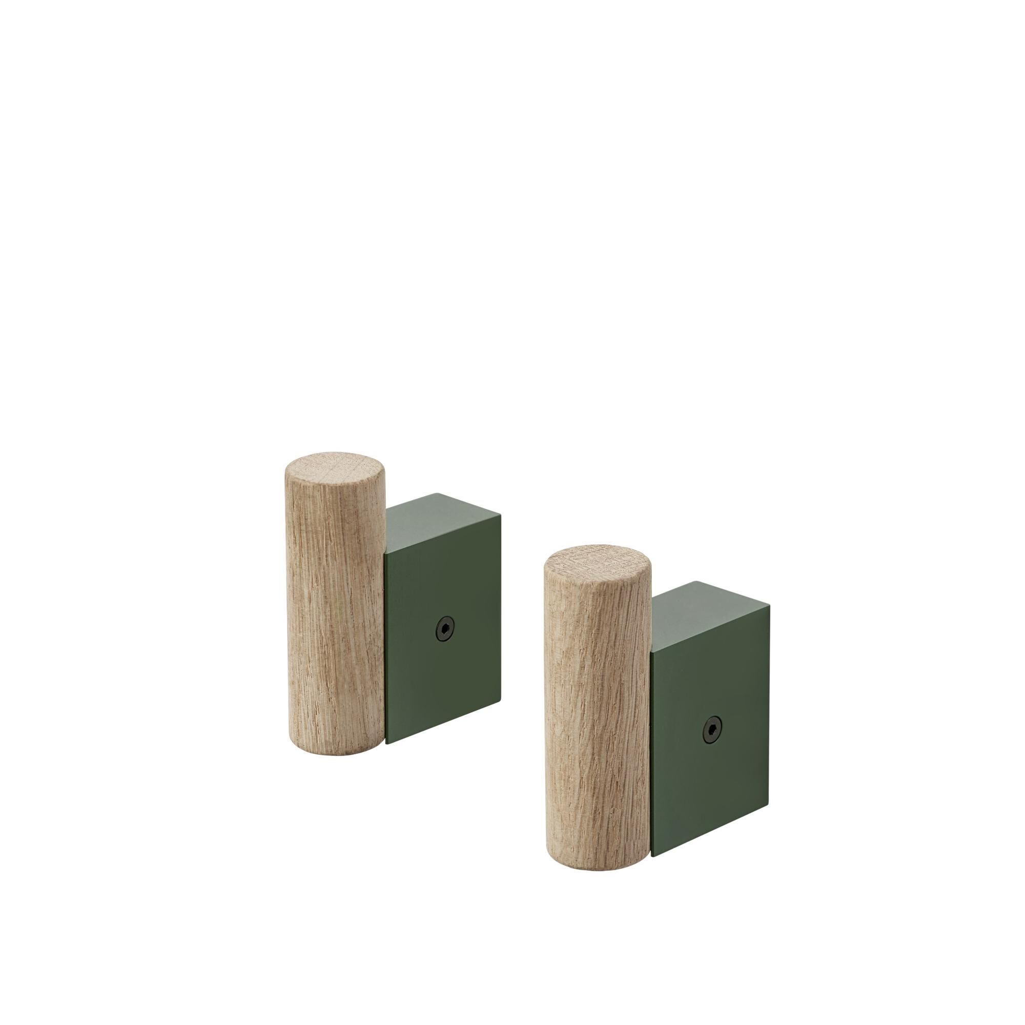 Attach Knage Eg/Mørk Grøn 2 Stk.