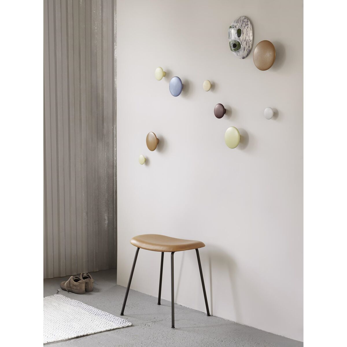 Dots Wood Ø13 Dark Green