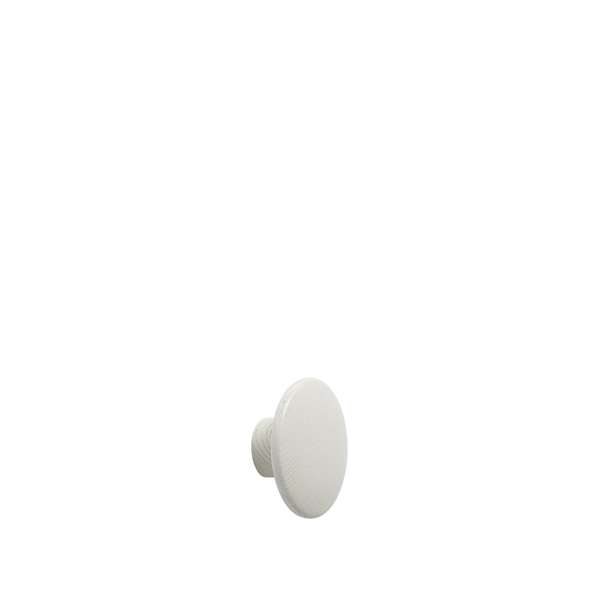 Dots Crochet Bois Ø6,5 Blanc Cassé