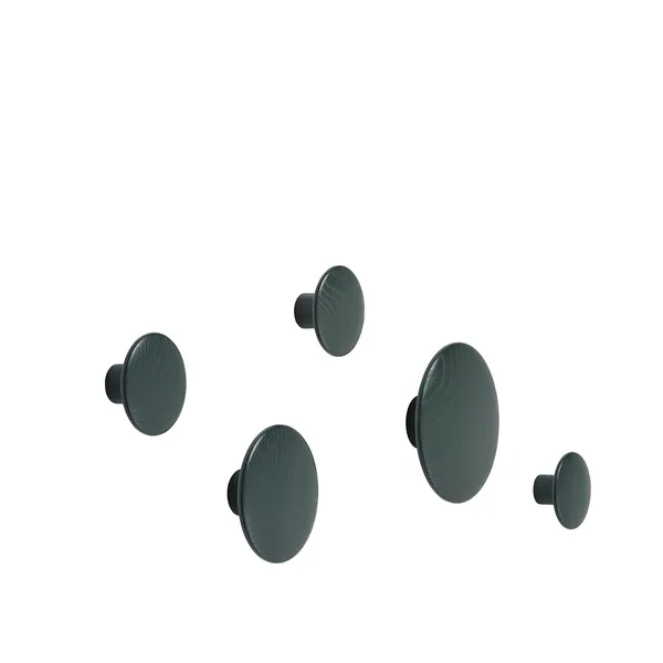 Dots Wood Ø9 Dark Green