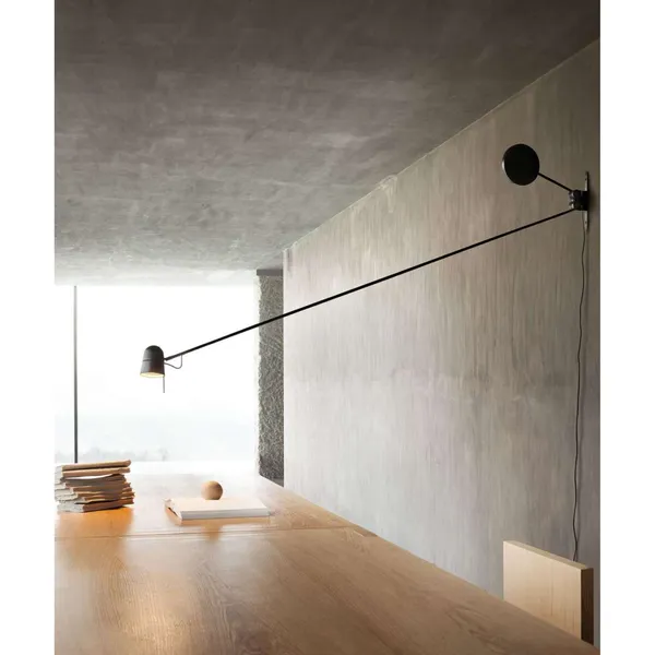 Vegglampe Sort