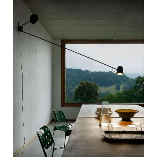 Vegglampe Sort