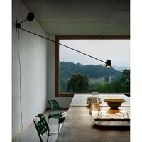 Vegglampe Sort